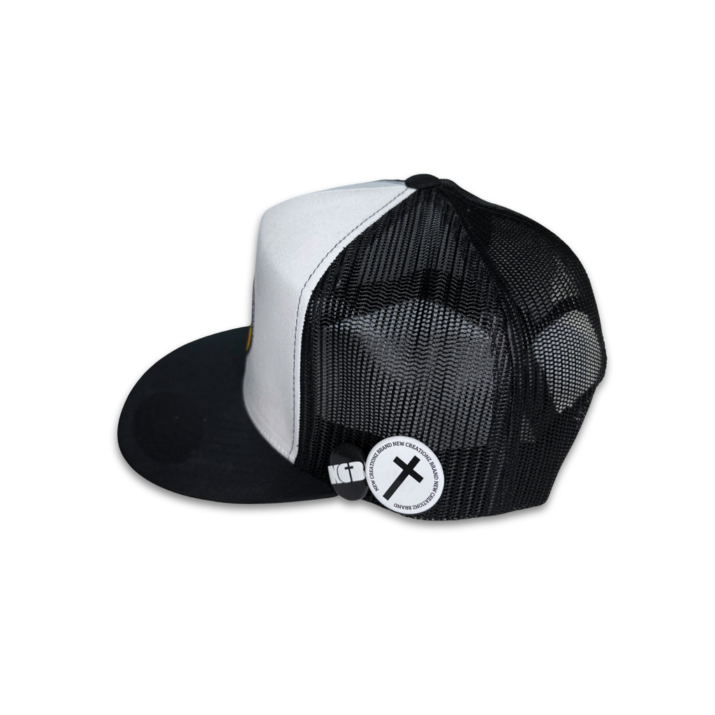 Don't Be A Jonah Snapback Trucker Hat - White Panel on Black