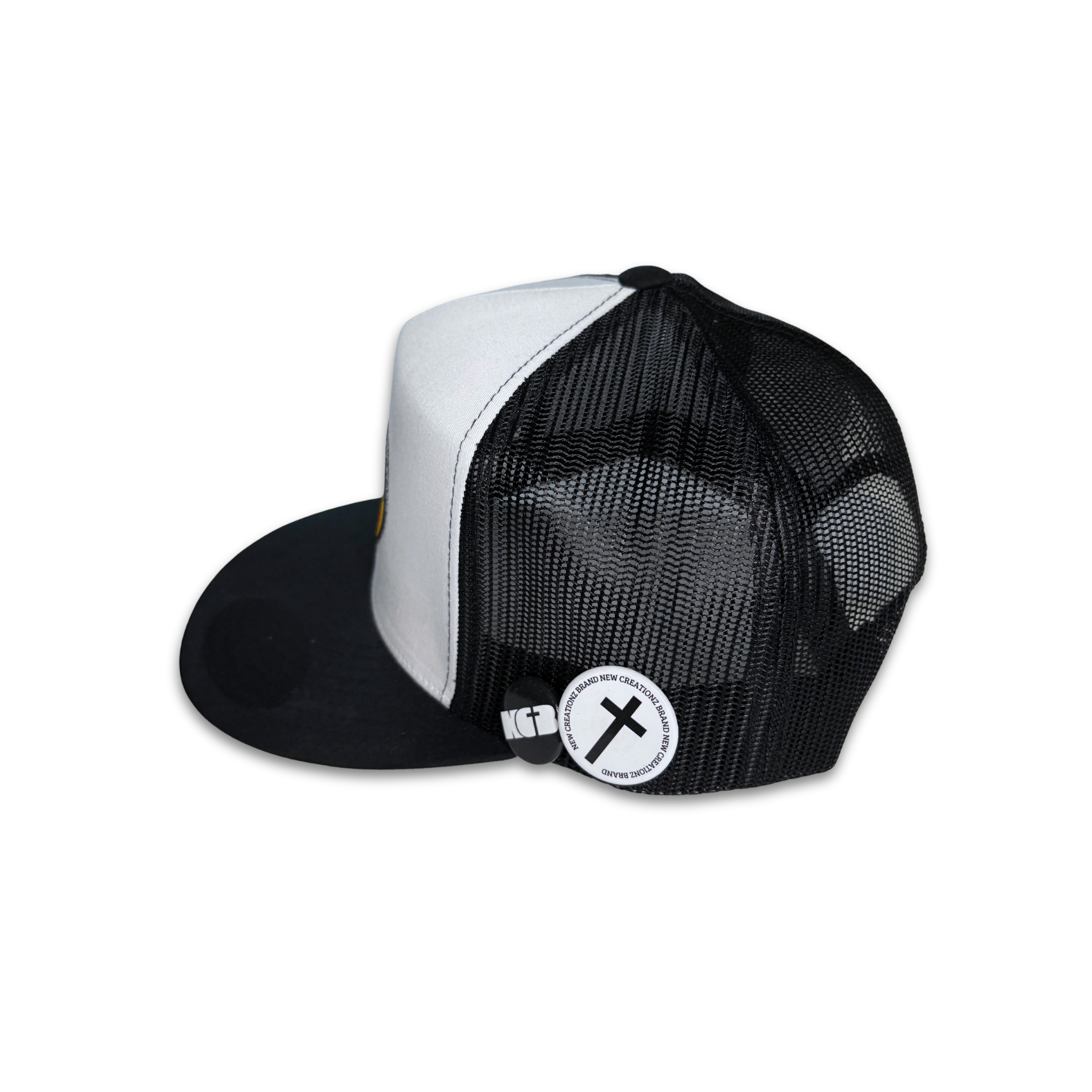 Don't Be A Jonah Snapback Trucker Hat - White Panel on Black