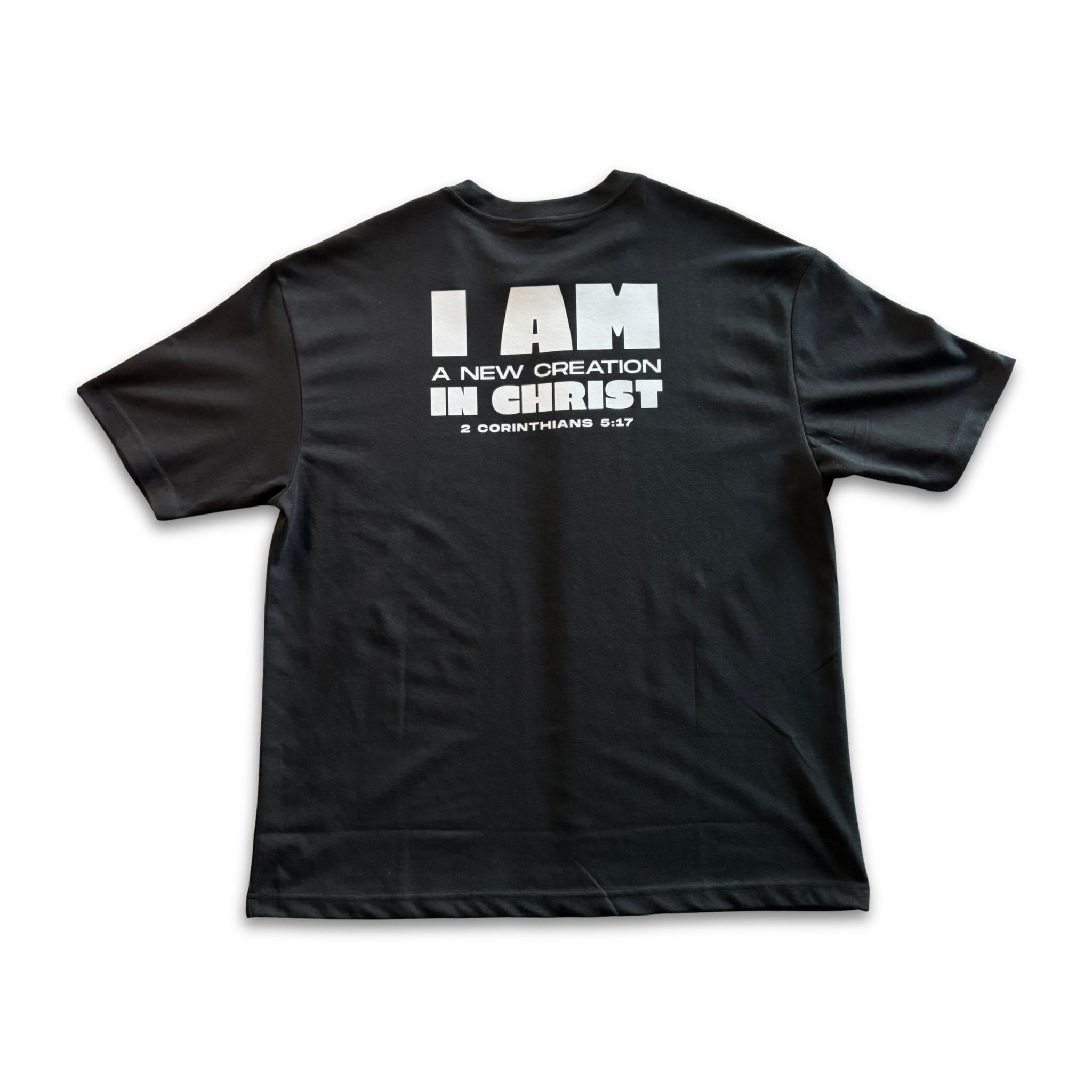 NCB "I Am A New Creation In Christ" Crew Neck Tee - Black
